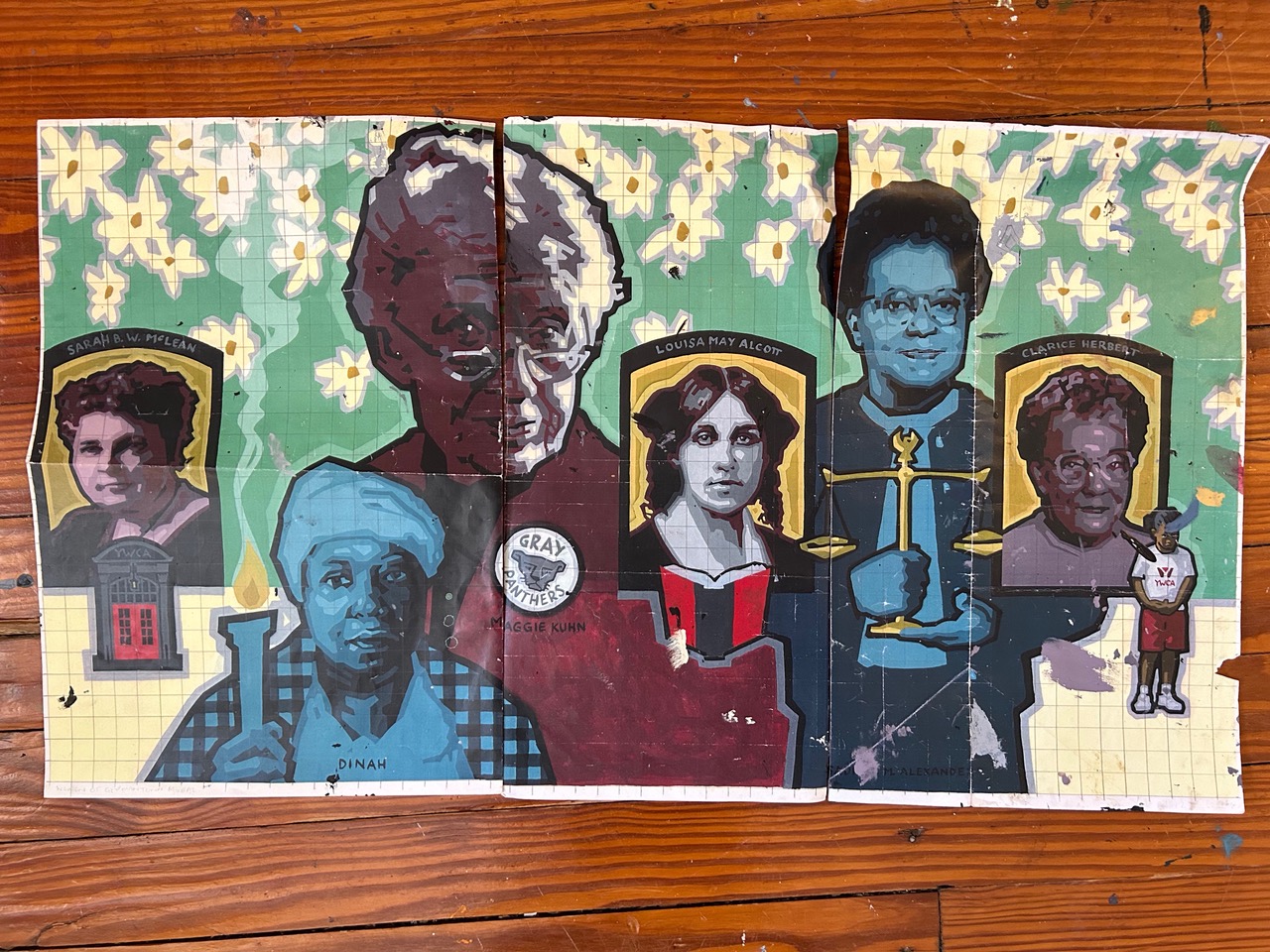 Second Draft of “The Women of Germantown” Mural by David McShane