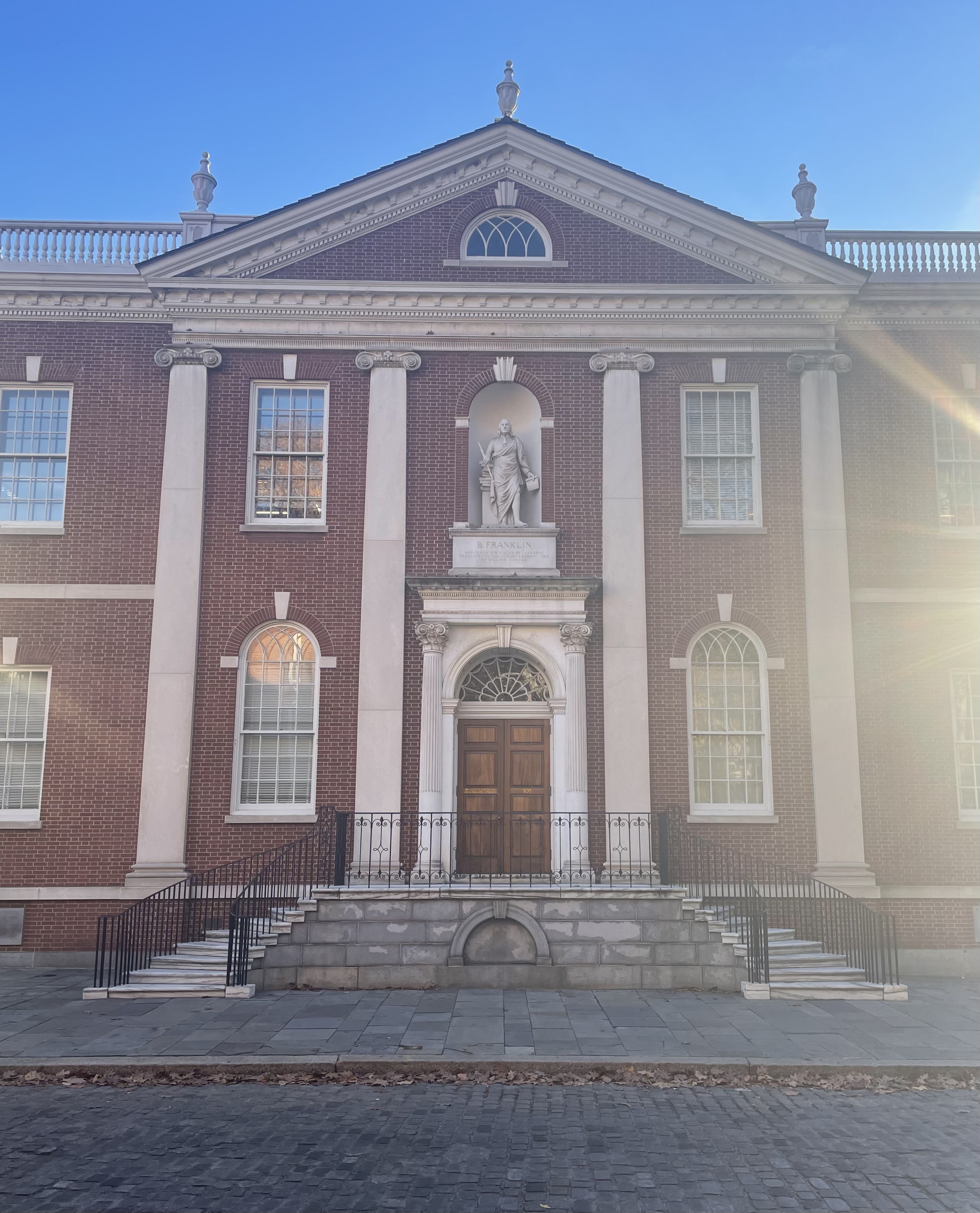 The APS replica of William Thornton's original Library Company of Philadelphia builiding.