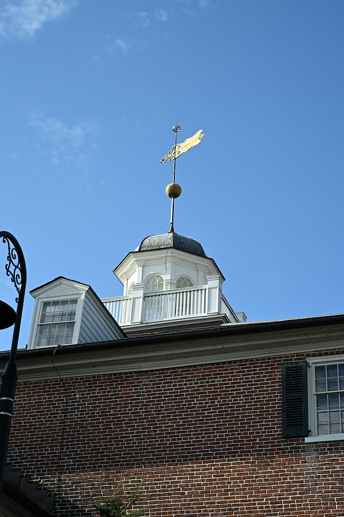 South side of the cupola on top of the Main Building.